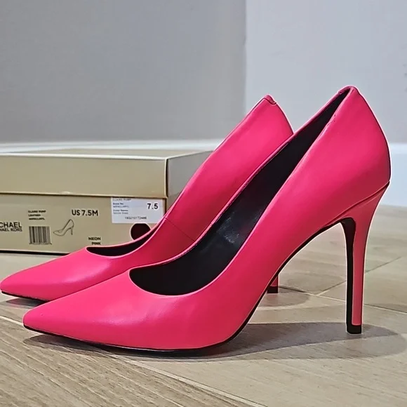 Michael Kors Neon Pink Pumps - Picture 2 of 4
